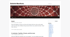 Desktop Screenshot of bullshitmanifesto.com